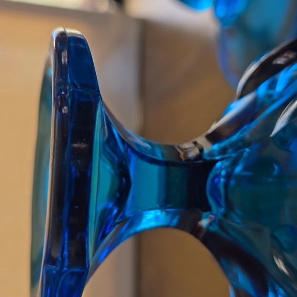 Elegant Blue Glass Candy Jar - Picture 8 of 12